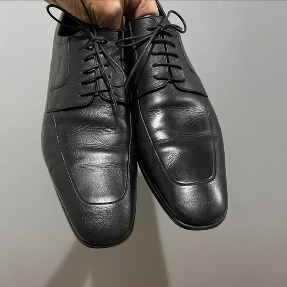 Nice Classic Gucci Derby Lace-ups. Black Sz 10 - Picture 2 of 11